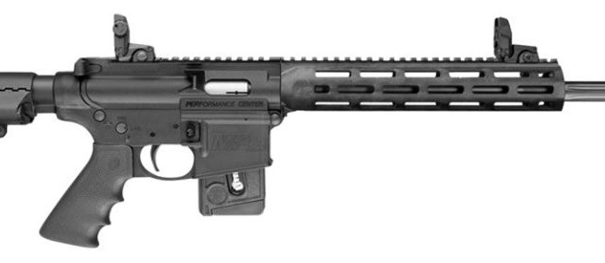Smith and Wesson M&P 15-22 Performance Center Sport Black .22LR 18-inch Fluted 10Rd Slim Handguard