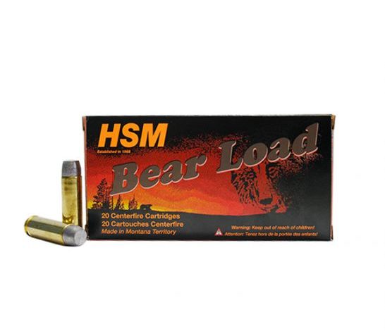 HSM 500 S&W Magnum 440gr WFN-GC Bear Load Ammunition, 20 Round Box u2012 HSM-500SW-6-N