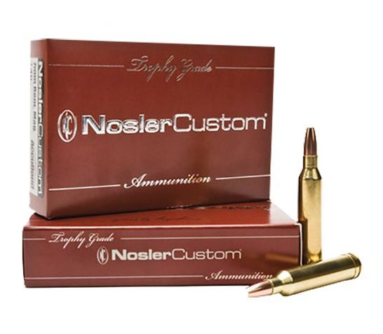 Nosler Trophy Grade 300 SAUM 165 grain Partition Rifle Ammo, 20/Box – 60061