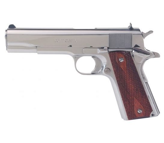 Colt 1991A Government/Commander 45 ACP 7+1 Semi Auto Hammer Fired Pistol, Bright Polished Stainless Steel – O1070BSTS