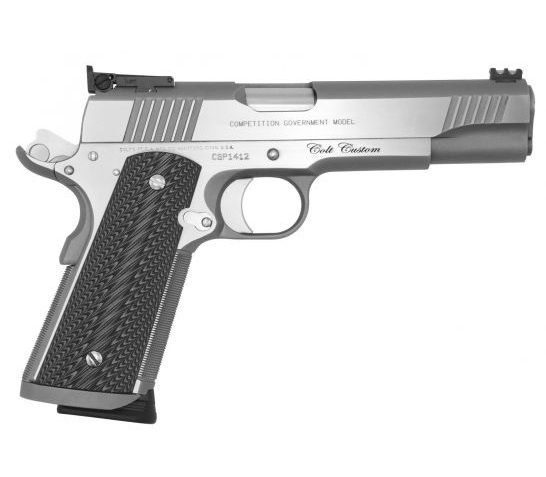 Colt 1911 Competition Series 70 Government 45 ACP 8+1 Round Pistol, Brushed Stainless – O1070CS
