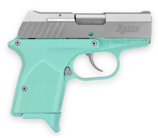 Remington RM380 Micro Light Blue 380 ACP 6+1 Pistol, Stainless Cerakote Blue – 96457
