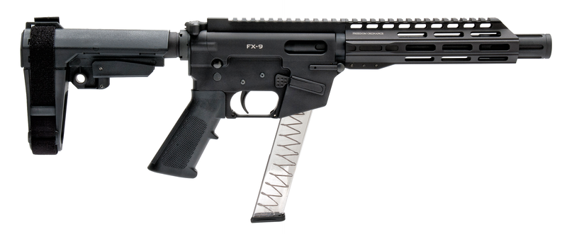 Freedom Ordnance FX-9P8S AR Pistol 9mm 8" Barrel 31-Rounds SBA3 Pistol Brace