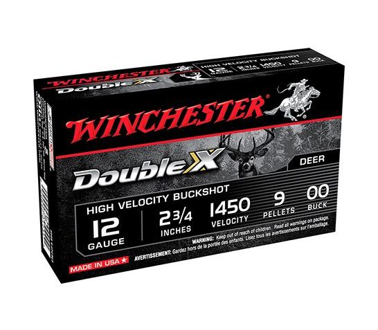 Winchester 12ga 2.75" 00 Buck High Velocity Shotshells 5rds – SB1200