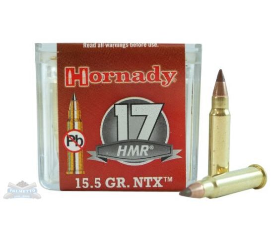 Hornady 17 HMR 15.5gr NTX Rimfire Varmint Express Ammunition 50rds – 83171