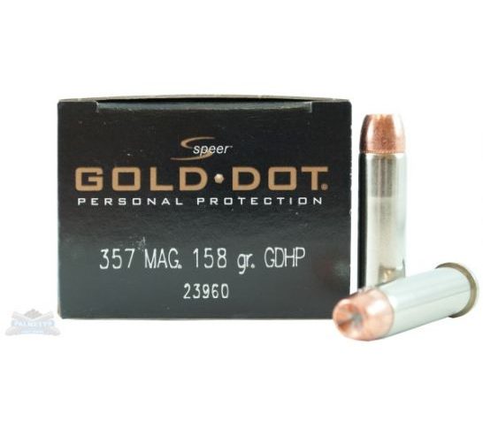 Speer 357 Magnum 158gr Gold Dot Ammunition 20rds – 23960