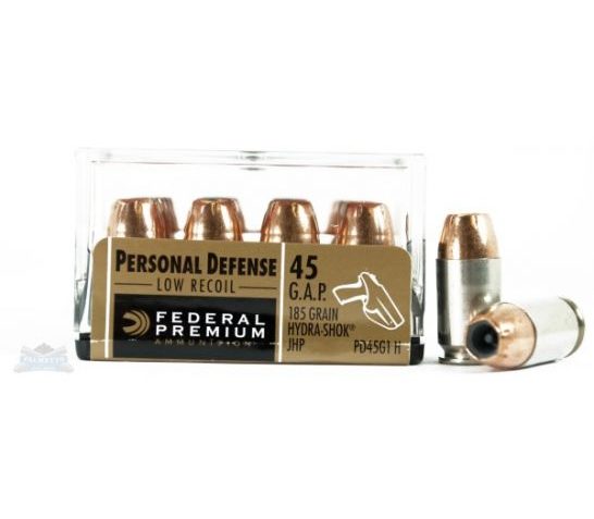 Federal 45 GAP 185gr Hydra-Shok Ammunition 20rd- – -PD45G1