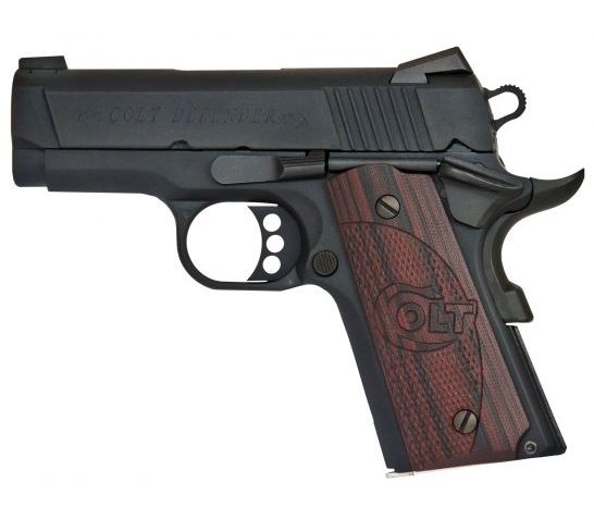 Colt Defender 9mm 8+1 Round Semi Auto Hammer Fired Pistol, Blue – O7802XE