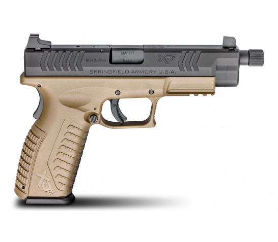 Springfield Armory Pistol XDM 9mm FDE Threaded Barrel 4.5" u2013 XDMT9459FDEHCE