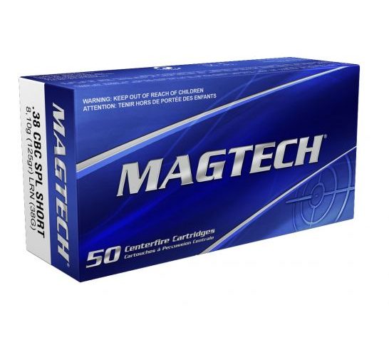 Magtech 125gr LRN 38 Special Short Ammo, 50 rds/box – 38G