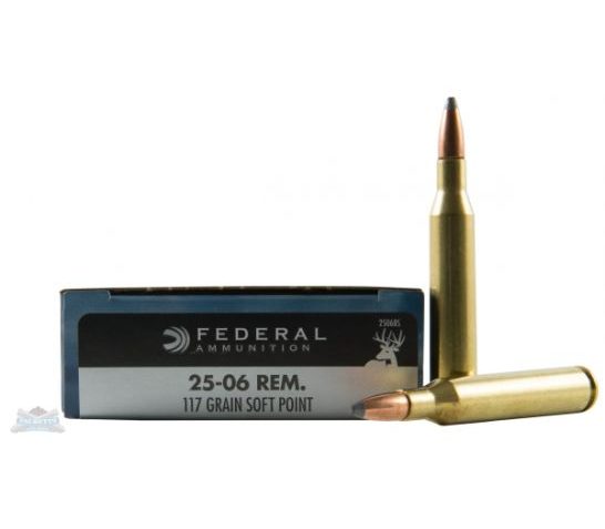 Federal 25-06 117gr SP Power-Shok Ammunition 20rds -2506BS