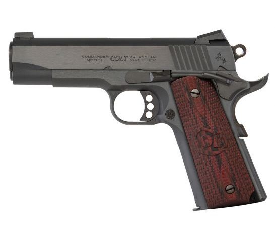 Colt Combat Commander 9mm 9+1 Round Semi Auto Hammer Fired Pistol, Blue – O4942XE