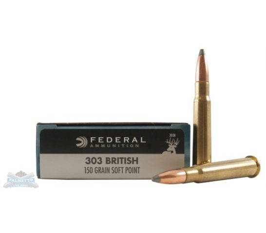 Federal 303 British 150gr SP Power-Shok Ammunition 20rds – 303B