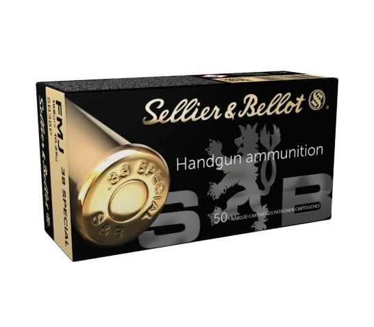 Sellier & Bellot 38 Special 158gr FMJ Ammunition 50rds – SB38P