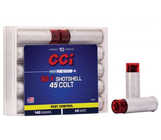 CCI BIG 4 140 gr Shotshell #4 Shot .45 Colt Ammo, 10/box – 3722CC