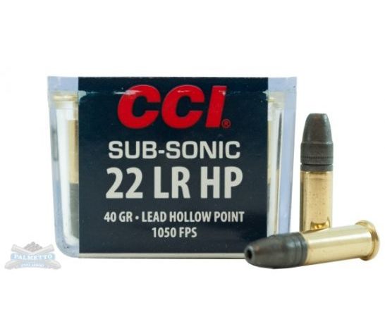 CCI .22 Long Rifle 40 Grain Sub-Sonic Lead Hollow Point Ammunition 100rds – 0056