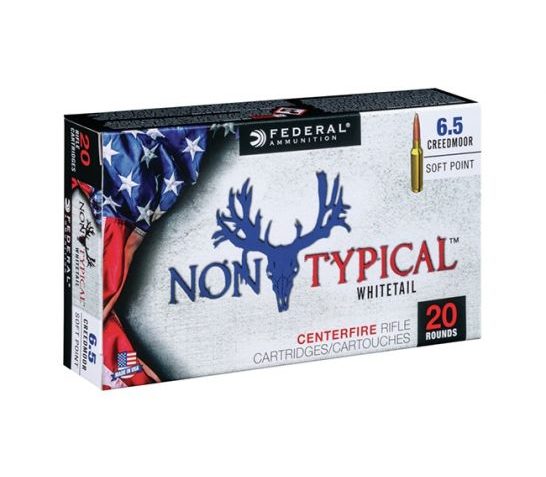 Federal 6.5 Creedmoor 140gr Non-Typical Whitetail Centerfire Rifle Ammunition, 20 Rounds – 65CDT1