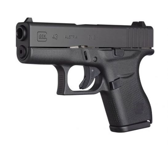Glock G43 9mm Pistol w/ Night Sights, Black – PN4350701