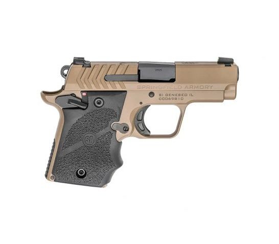 Springfield 911 9mm 7rd 3" Pistol, Desert FDE w/ Hogue Grips – PG9119FH