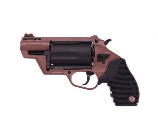Taurus Judge Public Defender 5rd 2" 410 Bore / 45 Colt Revolver, Brown/Black- 2-441021B