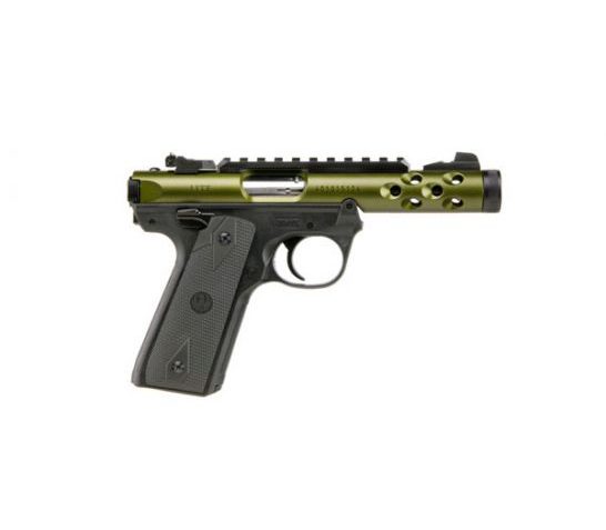Ruger Mark IV 22/45 LITE 4.4" 10rd .22lr Pistol, Green/Black – 43916