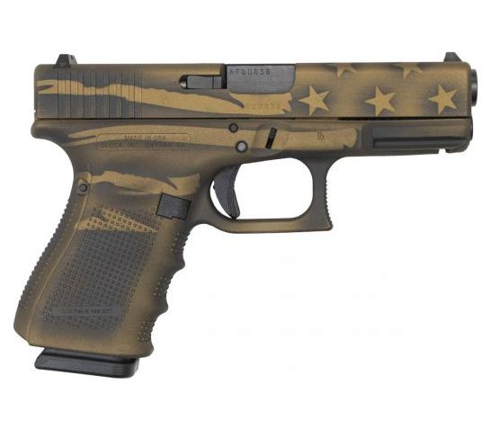 Glock 23 Gen4 .40 S&W Pistol 10rd 4" Battlefield Grey Distr. Flag – UG2350204