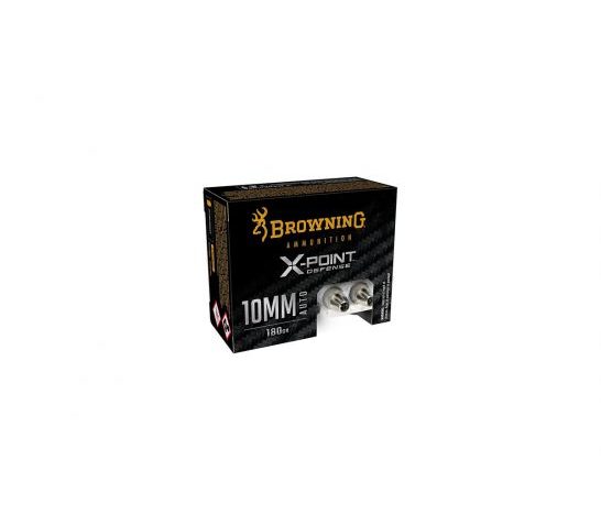 Browning X-Point Defense 180gr 10mm Ammo, 20rds – B191700102