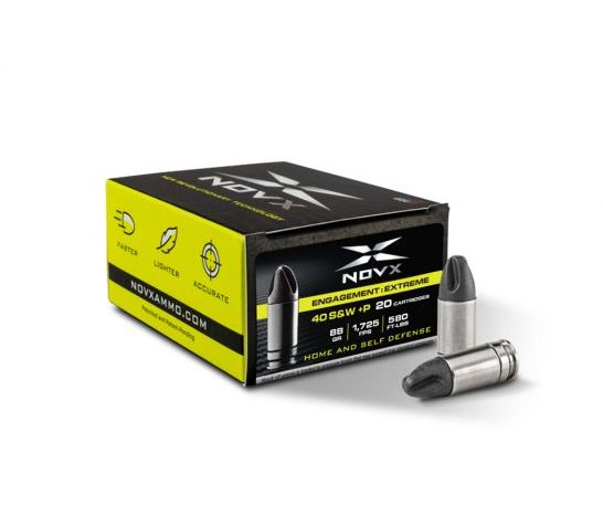 NOVX Engagement Extreme 88gr .40 S&W +P Ammo, 20rds – 40EEPSS-20