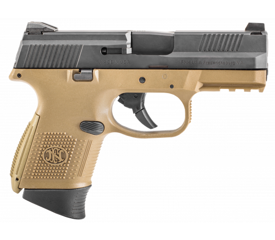 FN FNS-9 Compact 9mm Black & Flat Dark Earth Pistol – 66-100354