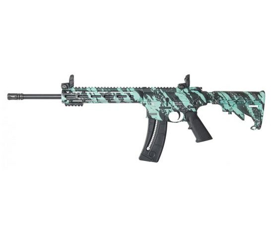 Smith & Wesson M&P 15-22 Sport .22 LR Rifle, Robin’s Egg Blue Platinum – 12066