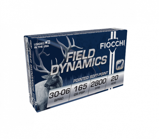 Fiocchi Shooting Dynamics Rifle .30-06 Spfld 165 gr PSP Ammo, 20/Box – 3006C