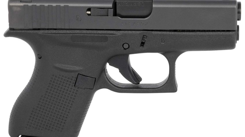 Glock 42 Gen3 Sub-Compact 380 Auto (ACP) 3.25in Blackened Steel Pistol – 6+1 Rounds