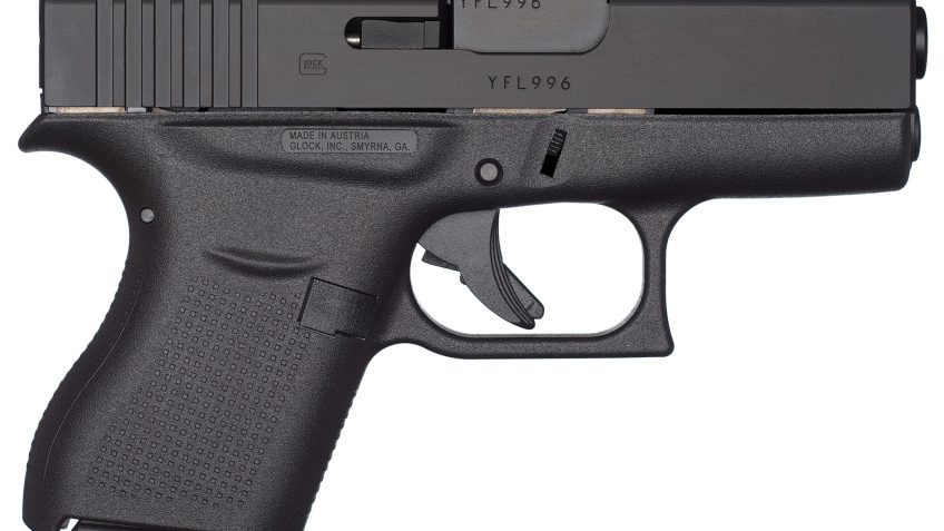 Glock 43 Refurbished 9mm Luger Matte Black Pistol – 6+1 Rounds – Used
