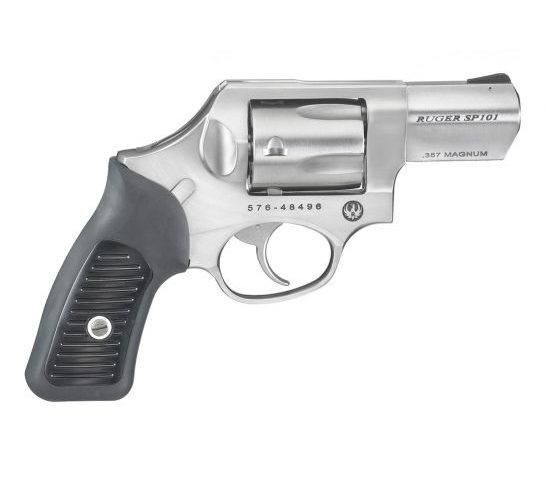 Ruger SP101 .357 Magnum 2.25" Revolver, Stainless w/ Black Rubber Grips – 5720