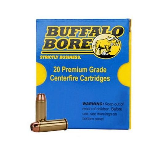 Buffalo Bore Standard Pressure Heavy 45 LC 200 grain Jacketed Hollow Point Pistol and Handgun Ammo, 20/Box – 3F/20