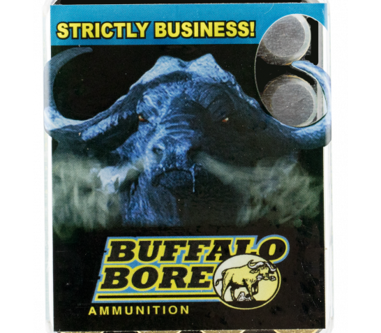 Buffalo Bore Heavy 480 Ruger 370 grain Hard Cast Flat Nose – Gas Checked Low Recoil Pistol and Handgun Ammo, 20/Box – 13B/20