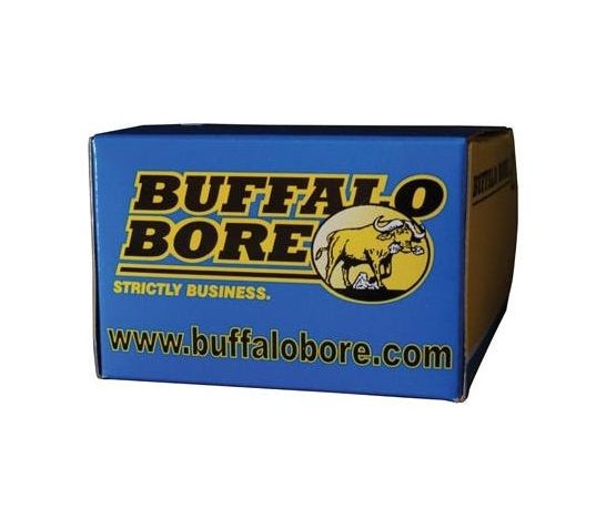 Buffalo Bore 460 S&W Mag 300 grain Jacketed Flat Nose Pistol and Handgun Ammo, 20/Box – 26A/20