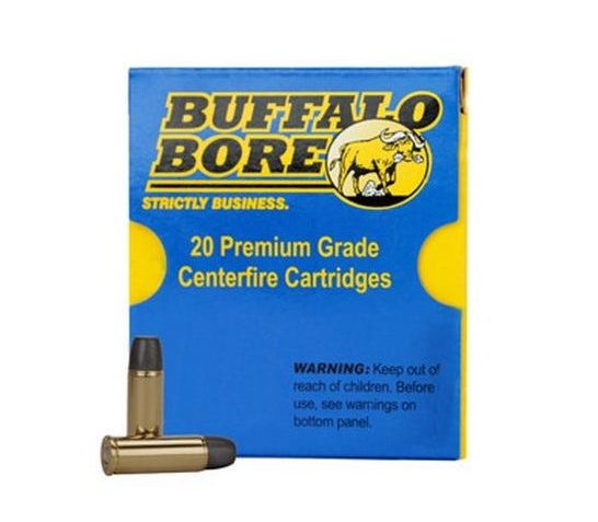 Buffalo Bore 38 Super +P 124 grain Jacketed Hollow Point Pistol and Handgun Ammo, 20/Box – 33B/20