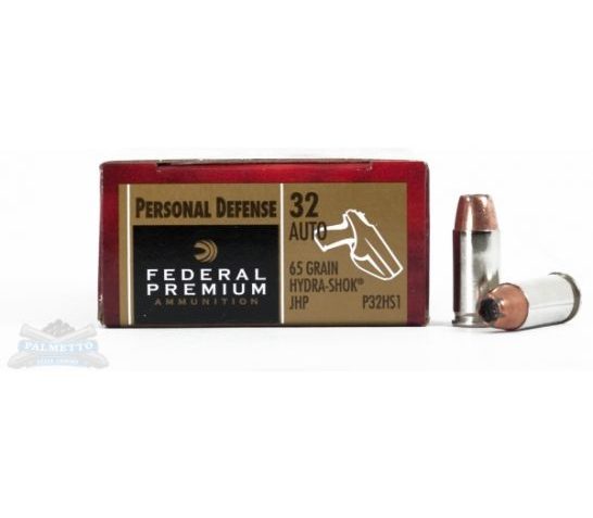 Federal 32 Auto/ACP Hydra-Shock Ammunition 20rds – P32HS1