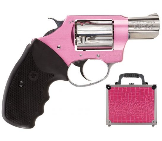 Charter Arms Chic Lady Undercover Lite 38 Special Double 5 Round Standard Hammer Revolver, High Polished Stainless, Pink – 53839