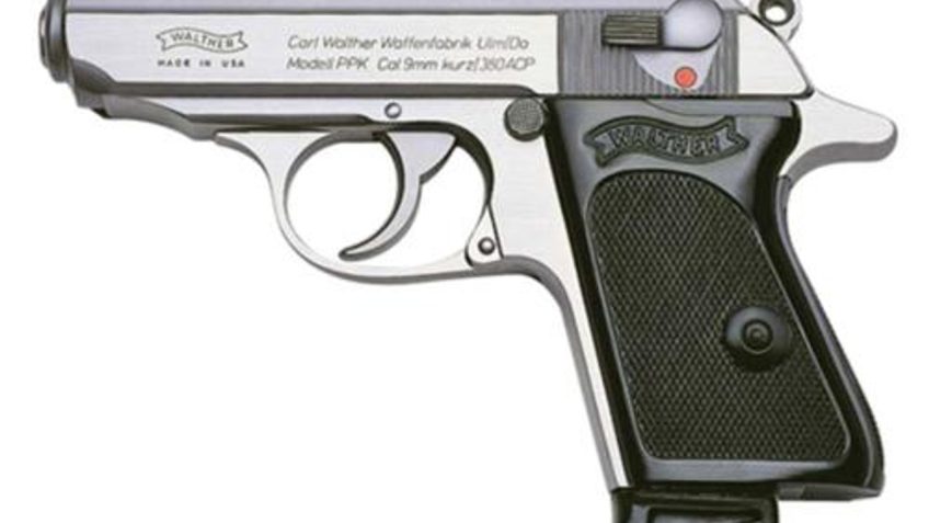 Walther PPK .380 ACP 3.3" Barrel Stainless Finish 6 Round, 2 Mags