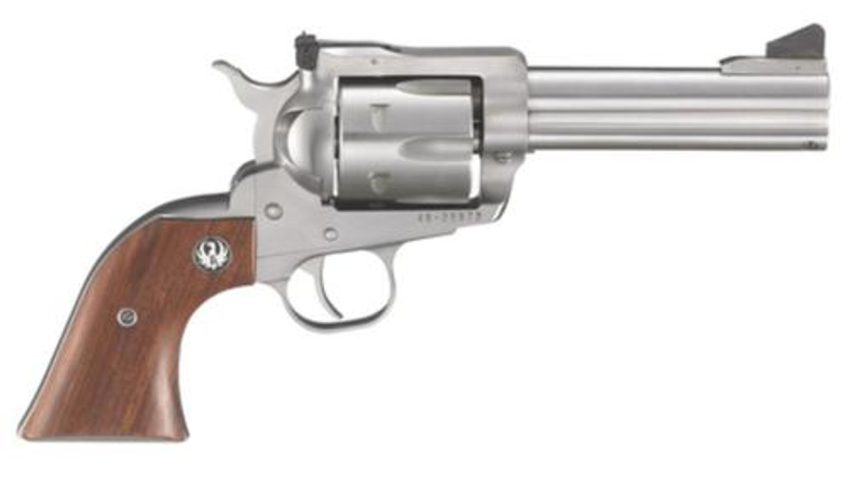 Ruger Blackhawk 357 Magnum/38 Spl 4-5/8" Barrel SS 6rd Hardwood Grip