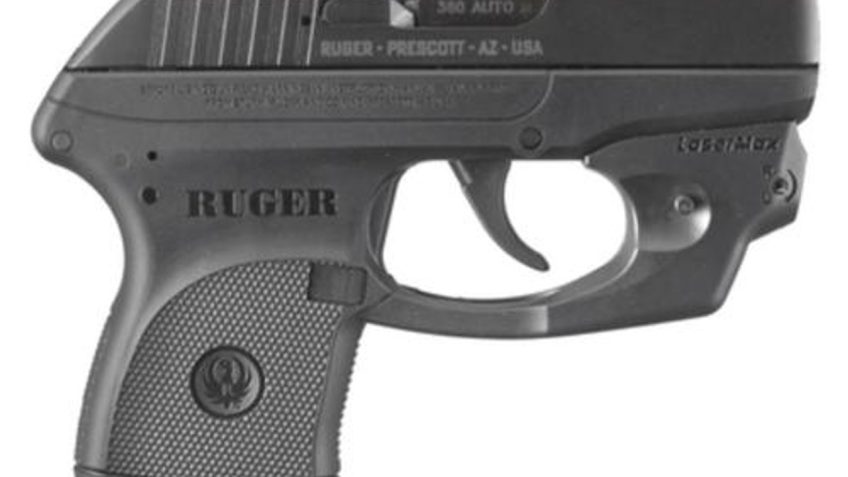 Ruger LCPLM 380 Semi Auto Pistol With Lasermax Centerfire Sight, Blued Finish,,  Capacity,  6 rd