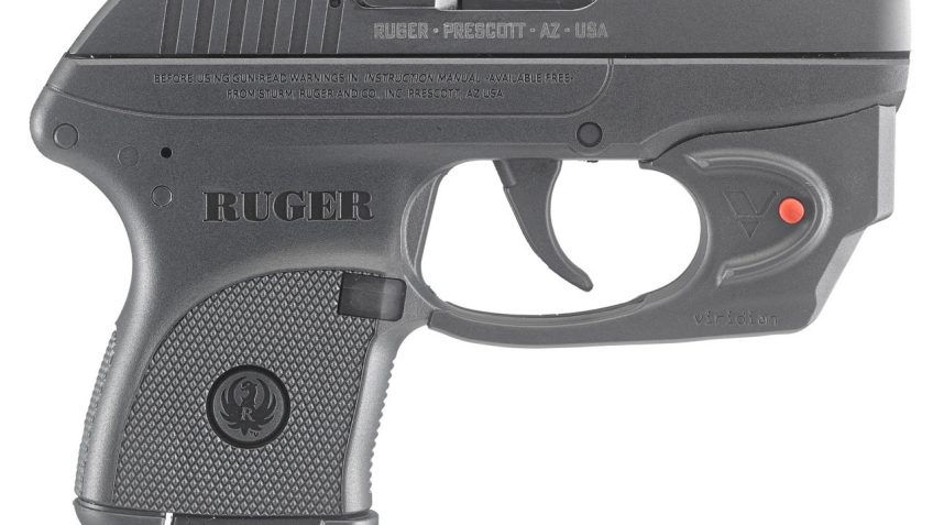 Ruger LCP 380acp 2.75" Barrel Viridian Red Laser 6rd Mag