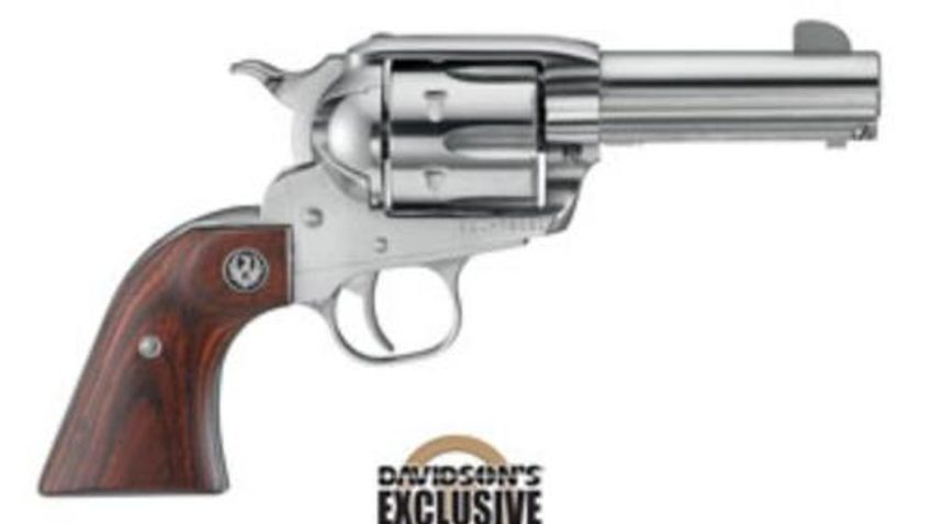 Ruger New Vaquero Montado Limited Model KNV-453 Stainless Steel .45 LC 3.75" Barrel 6-Rounds with Transfer Bar, Loading Gate Interlock Safety