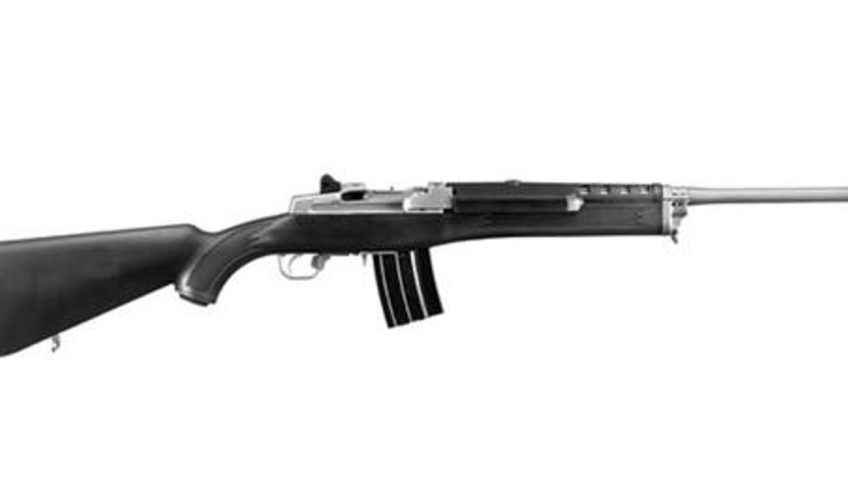 Ruger Mini-14 Ranch Rifle 5.56 Nato, 18.5" Barrel Matte Stainless, Black Synth Stock, 20rd Mag