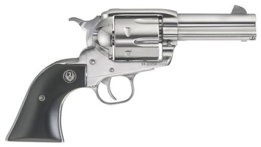 Ruger Vaquero Shorty Pack Gun .44 Magnum/44 Spec, 3.75" Barrel, Stainless Steel Frame, Wood Grip, 6 Shot