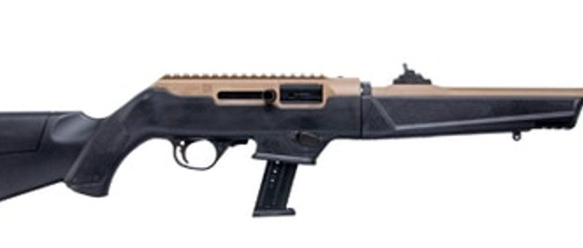 Ruger PC Carbine Flat Dark Earth 9mm Take Down, 16" Barrel, Ruger & Glock Mag Adapter, 17rd Mag