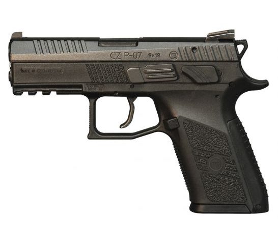 CZ-USA CZ P-07 (Low Capacity) 9mm Pistol, Blk – 01086