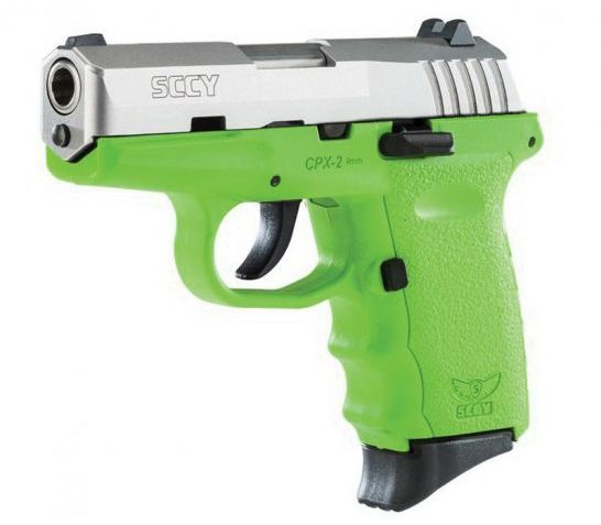 SCCY CPX-2 9mm Pistol, Lime Green – CPX2TTLG